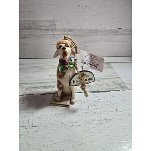 Jim Shore Bark The Herald Angel Sing Singing Dog Caroler With Tags 2007.NIB